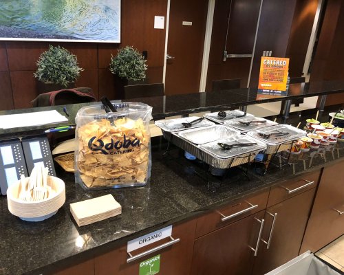 QDOBA Catering Hot Bar Set Up